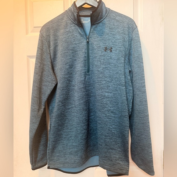 Under Armour Other - Men’s Under Armour Green & black Heather Fleece 1/4 Zip Pullover